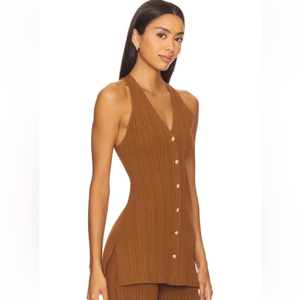 🥃NWT🥃Dax Knit Vest in Dark Whisky